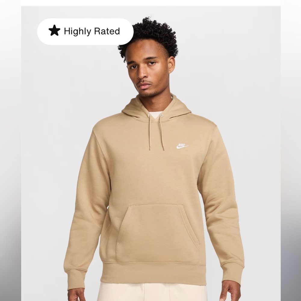 Nike Beige Hoodie for Men
